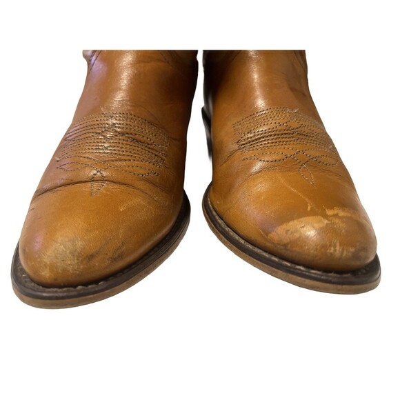 Acme Womens Size 5C Leather Two-Tone USA Made Cowboy Boots - Picture 6 of 11